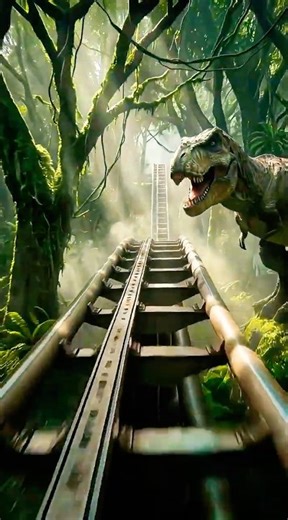 🦖Jurassic Dinosaur Roller Coaster, Do You Like This Kind of Roller Coaster?🦕