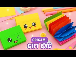 Origami Paper Gift Bag | How to make paper handbag