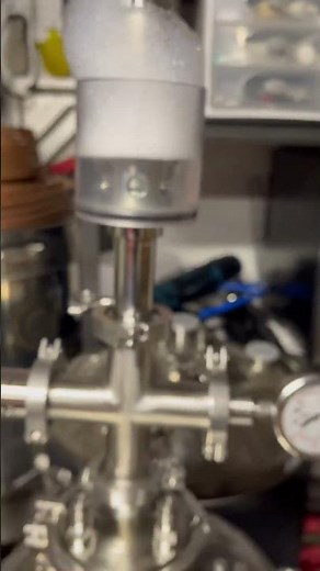 The 14 gallon BrewBuilt X3 in action pressure fermenting its first batch; an American rice lager.