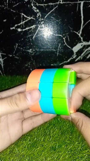 catchy beat on cylinder cube😸.#rubikscube #trending