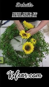 DIY Round Sunflower Wreath | Bright Summer Floral Wreath Tutorial