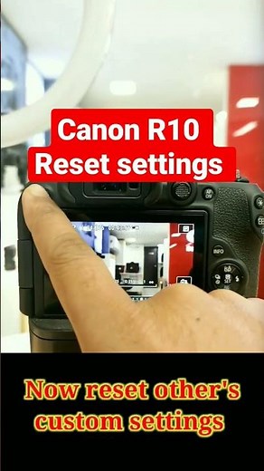 How to reset settings in Canon R10 | Canon R10 reset settings #shorts