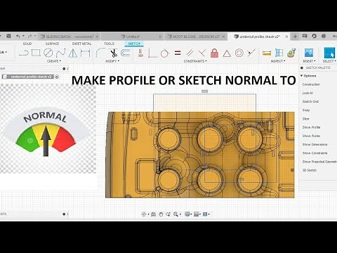 How to Make sketch Or any face NORMAL TO - FUSION 360 Tutorial