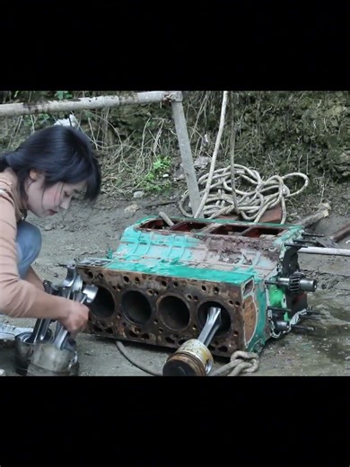 Amazing! The Incredible Restoration Process Of A Giant Generator Set! (2)#automobile #diy #machine