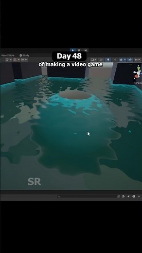 Day 2 of making Water shader in Unity. Added foarms . optimized for mobile. #gamedevelopment #3d