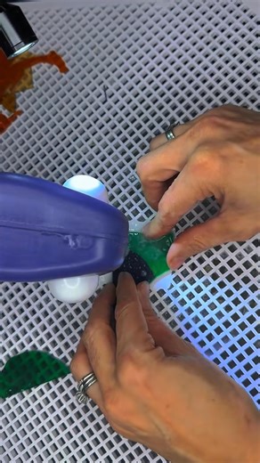 Trying out my new saw. First time every using one. I just did a simple piece for practice but I can definitely see how helpful it will be for intricate pieces. | Beekissedglass