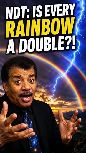 Neil deGrasse Tyson Explains the Double Rainbow Mystery! 🌈⚡️#science #nature #physics #physicsuncut