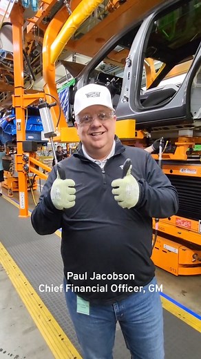 79K views · 872 reactions | Our CFO, Paul Jacobson, recently ditched his desk for the factory floor to help build a Cadillac LYRIQ alongside the team at Spring Hill Manufacturing. | General Motors | Facebook