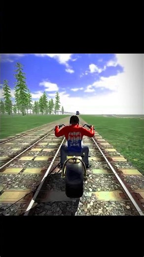 Rail Gadi Rail Gadi 😂 INDIAN BIKE DRIVING 3D #shorts​​ #gta​​ #indianbikedriving3d​​