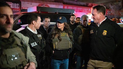 Homeland Security Secretary Kristi Noem joins immigration enforcement operations in NYC