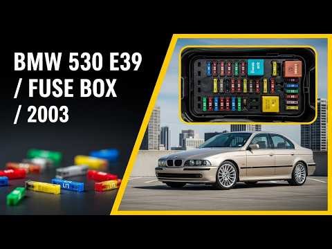 2003 BMW 530 E39 Fuse Box Diagram – Location, Layout and Fuse Functions Explained