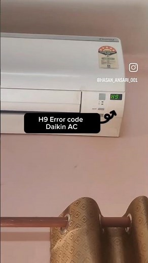 Daikin AC H9 Error code problem solved💯 #daikinairconditioning#ytshorts#elctrician