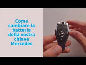 How to change the key battery on the Mercedes A-Class W169