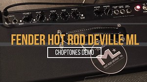 Designed in conjunction with Michael Landau, the new Fender ML model is based on the Fender Hot Rod DeVille III, with tube circuitry and 60-watt output, two 12" speakers, spring reverb and an effects loop. The ML version ups the ante by incorporating several cool features that guitar players are sure to appreciate, such as volume-switching and boost capabilities. Enjoy! | Choptones