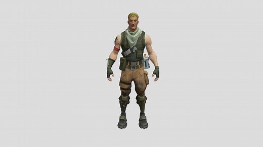Fortnite Jonesy Skin y Skeleton - Download Free 3D model by Alexander M (@AlexanderMonserrate)