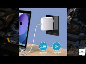 Review - Mac Book Air Charger, 45W Magnetic Mag2 T-Tip Laptop Charger Suitable for Mac Bo