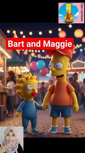 Bart and Maggie Simpsons #simpsons #thesimpsons #shorts