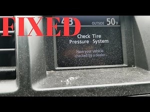 2010 Toyota Highlander- Check Tire Pressure System- TPMS Light Cleared and Fixed...