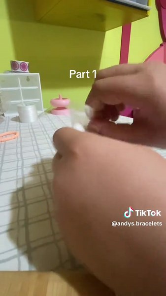 ‏Part1#bracelets #viral #beads #claybeads #cuttingbraceletsat