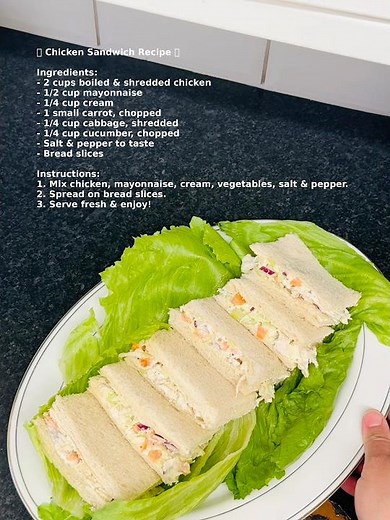 Easy Chicken Sandwich Recipe | Quick & Delicious Snack in Minutes