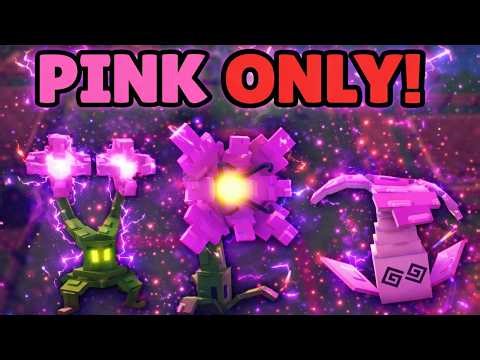 We Built A Only Pink Team In Garden Tower Defense!