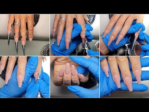Hard Gel Tutorial on forms. Step by Step Nail Sculpting Tutorial. Gel Extension Tips for Beginners