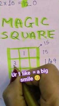 magic square of order 3×3 #equationnation #magicsquare #mathisfun #mathislife #mathemagic #viral