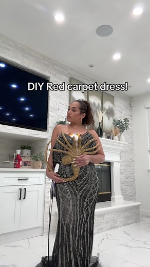 DIY Red Carpet Dress ! @Alien @20th Century Studios @Latopdivas #diy #candylover89