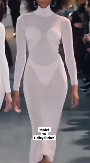 70K views · 1.5K reactions | Model vs Hailey Bieber . . . . #model #celebrity #haileybieber #Dress #designer #fyp #fblifestyle | My Attire | Facebook