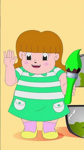 Paint Numbers 1 to 5🎨 | Fun Nursery Rhymes For Kids | Learn Counting #shorts