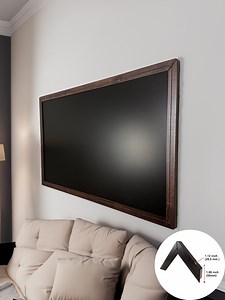 Wooden TV Frame Handcrafted for Samsung the Frame, Handmade TV Bezel, Wooden Decorative Frame for TV. - Etsy