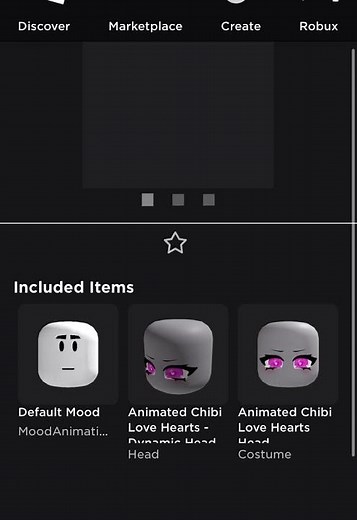 Animated Chibi Love Hearts Vampire Face Dynamic Head (Free) check comments. #roblox #robloxstudio