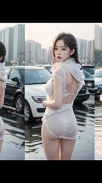 AI LOOK BOOK CLUB-Ai art lookbook model 비오는날/ Rainy Day