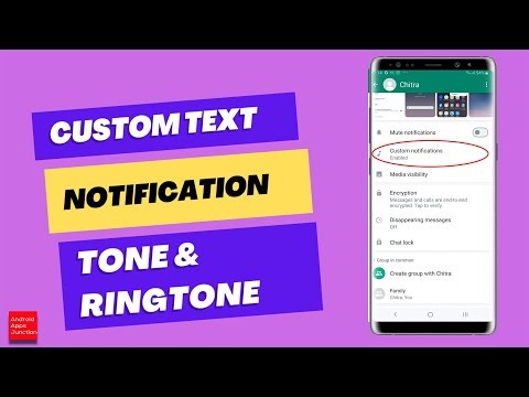 How to setup custom ringtone and text tone for a particular contact on WhatsApp