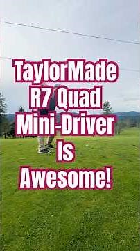 #taylormadegolf R7 Quad #minidriver is a game changer!