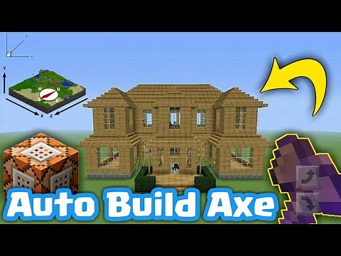 How to make an Auto Build House Axe in Minecraft using Command Block