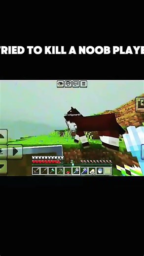 I tried to kill a noob player #shorts #minecraft