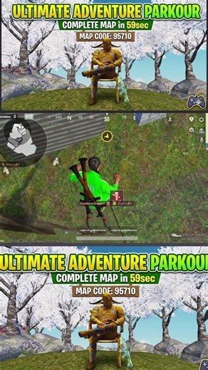 BGMI WOW Parkour Map Code: 95710 | Ultimate Adventure Parkour! #bgmi#wowmode #battlemode #bgmiwow