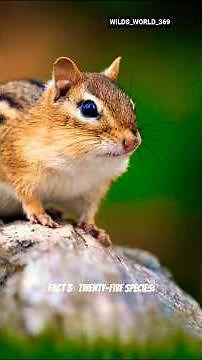 Chipmunk 🐿 | The Cutest and Fastest Little Animal in the Wild 🌿 #facts #animals #wildlife