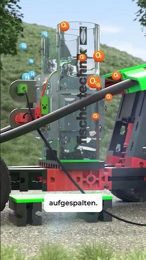 Das H2 Fuel Cell Car demonstriert die Wasserstoffgewinnung durch Elektrolyse.💧 #wasserstoffgewinnung