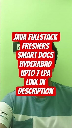 Java Developer Jobs for Freshers | SmartDocs Careers 2025