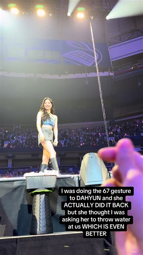 I was off camera. Thankfully my friend got the recording of her doing it. LITERALLY THE Highlight of my ENTIRE YEAR #twice #foryou #fyp #dahyun