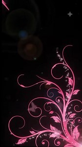 Vector Flourish Pink Black Live Wallpaper (2000s Y2K)