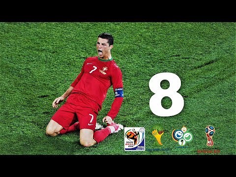 Cristiano Ronaldo - Wszystkie bramki na Mistrzostwach Świata ᴴᴰ