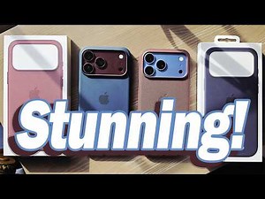iPhone 18 Pro Max Apple Silicone & TechWoven Cases + Fitting On New Burgundy & Glacier Colors!