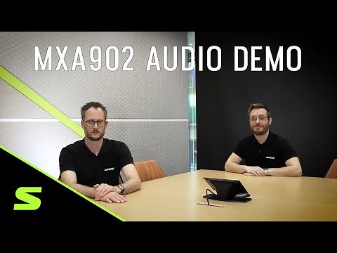 Shure Microflex® Advance™ MXA902 Ceiling Array + Loudspeaker Audio Demo