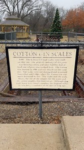 Ovilla in Ellis County, Texas — The American South (West South Central) Heritage Park Cotton Gin Scales — Ovilla, TX — Inscription. Click to hear the inscription. Site of the Ovilla Cotton Gin, Established in 1885. It was the focal point of Ovilla industry as the community farmed cotton as their primary crop. The gin closed in 1966. The only remaining structure from the gin is the scale, which still remains on these grounds. 3.07 Acres Donated by Ovilla Cotton Gin Cooperative Association - 1996.