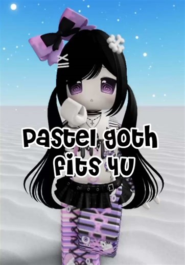 pastel goth fits for you !! #robloxoutfits #robloxfits #fyp #outfitideas #catalogavatarcreator