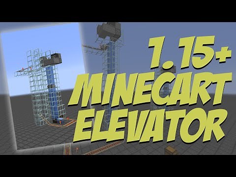 Minecraft 1.15+ Minecart Vertical Elevator