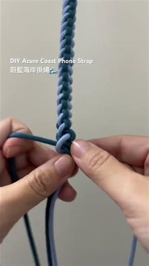 Easy Azure Coast Palette: Macramé Phone Strap Tutorial 零失敗配色：蔚藍海岸手機掛繩#handmade #macrame #diy